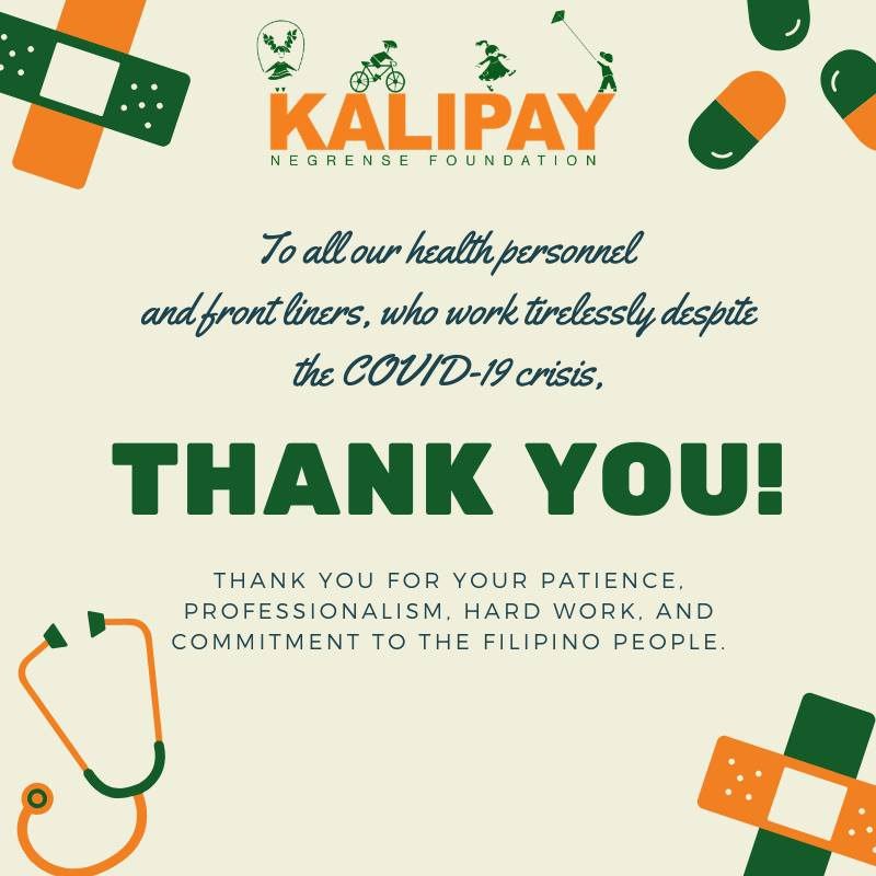 Kalipay Thanks COVID-19 Frontliners